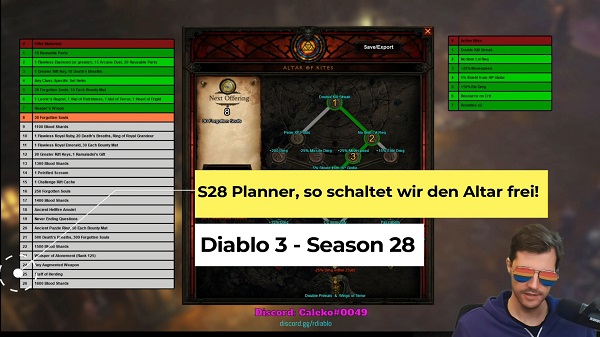 Diablo 3: Season 31 Planner & Altar Guide