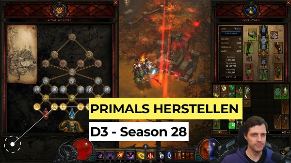 Diablo 3 - Primals (Archaische Legendarys) herstellen in Season 28