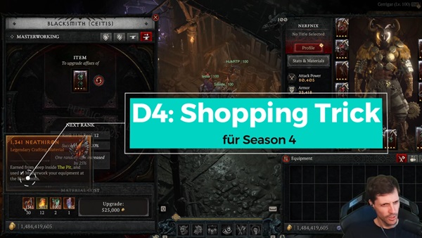 Farmguide für Diablo 4: Die Shopping Farm Methode
