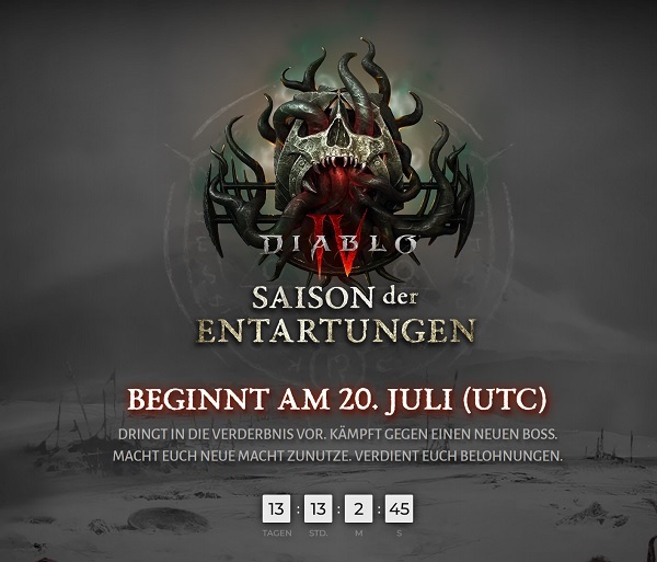 Diablo 4 Season 1 Timer