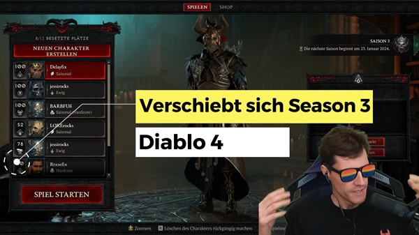 Diablo 4: Verschiebt sich Season 3?