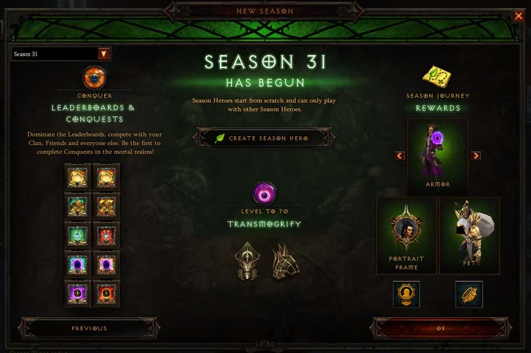 Diablo 3: Infos zum Season 31 Start